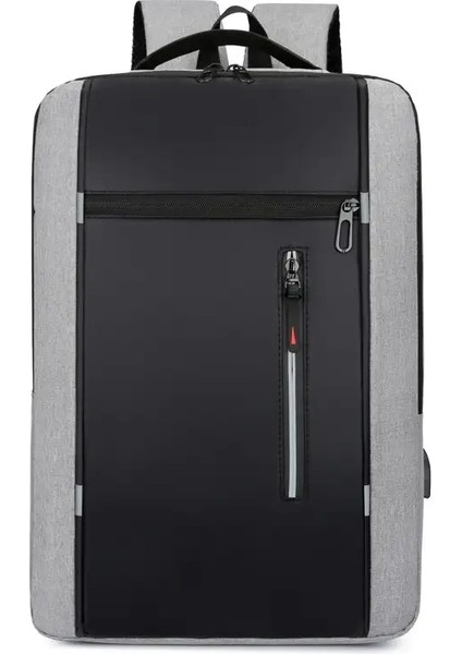 1 Paket 15.6 Inç Erkekler Işletme Bilgisayar Torbası Çok Cocket Yüksek Cep Yükseklik (Yurt Dışından)