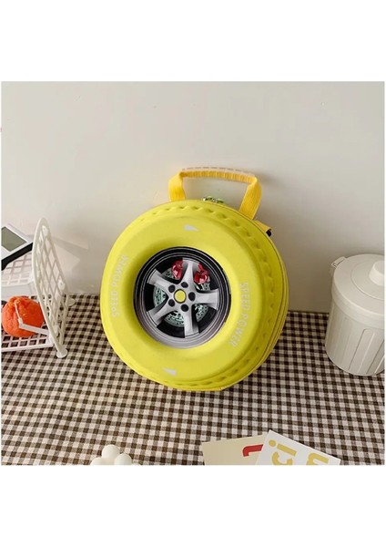 Renkli Lastik Şeklindeki Çocukların Okul Çantası Büyük Kapasiteli 3D Çizgi Film Sırt Çantası Hafif Ayarlanabilir Anaokulu Omuz Bagcolor: Yeşil (Yurt Dışından)