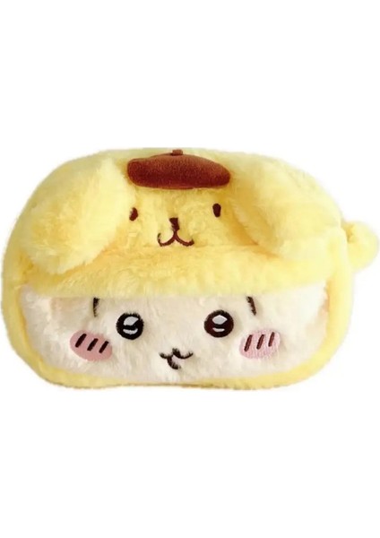 Sevimli Japon Tarzı Jijika Frog Peluş Kalem Kılıfı, Öğrenci Kırtasiye Kutusu, Büyük Kapasiteli Kalem Kılıfı ve Para Çantası Storagecolor: Siyah (Yurt Dışından)