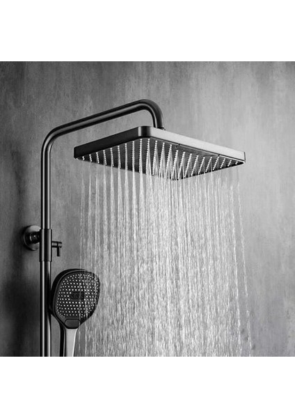 Neptün Grey Termostatik Dijital Duş Seti
