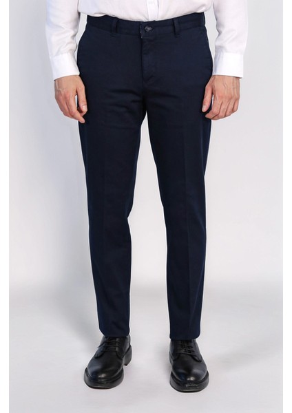 / Regular Çino Pantolon / Mavi fırsatları