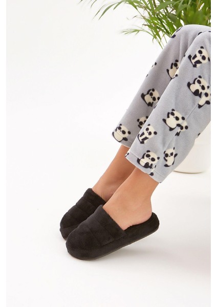 Siyah Önü Kapalı Sessiz Taban Terlik Ev Terliği fiyatları