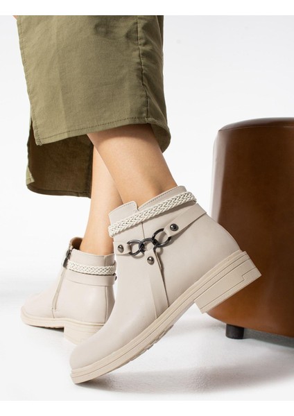 Kadın Bej Fermuarlı Bot fırsatları