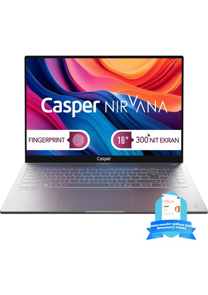 Nirvana S100 300NIT Intel Core 5-210H 32GB Ddr5 Ram 2tb SSD Windows 11 Home Taşınabilir Bilgisayar S100.210H-DX00A-G-F-OFM365
