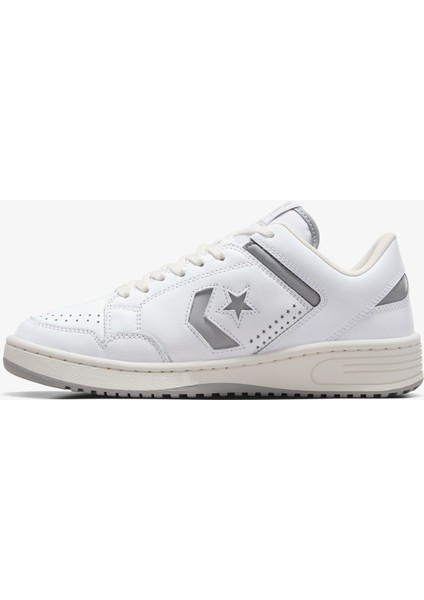 Weapon Unisex Beyaz Deri Sneaker fırsatları