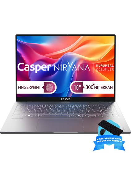 Nirvana S200 300NIT Intel Core 9-270H 32GB Ddr5 Ram 1tb SSD Windows 11 Home Taşınabilir Bilgisayar S200.270H-DF00A-G-F-D200