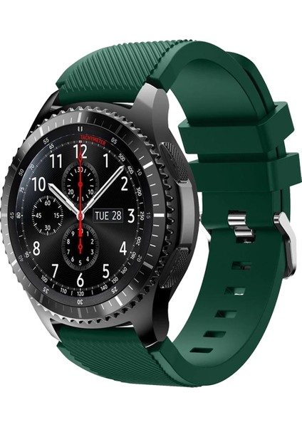 Huaweı Watch 22MM Krd-12 Frontier Silikon Koyu Yeşil Kordon
