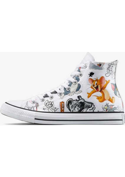 x Tom & Jerry Chuck Taylor All Star Unisex Beyaz Sneaker