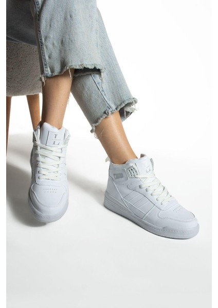 Kadın Lubrand Beyaz Bilekli Spor Ayakkabı Basket Ayakkabısı Düz Tabanlı Şık ve Dayanıklı fiyatları