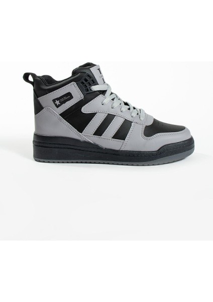 Gri Bilekli Spor Ayakkabı Basket Ayakkabısı