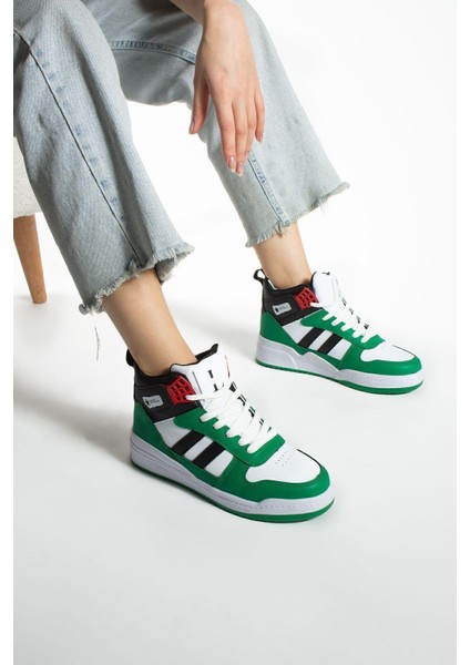 Yeşil Bilekli Spor Ayakkabı Basket Ayakkabısı