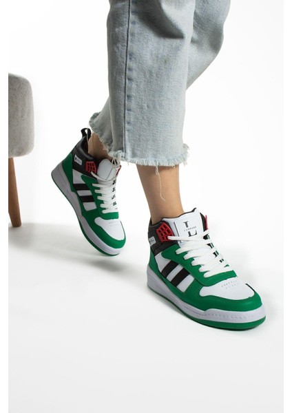 Yeşil Bilekli Spor Ayakkabı Basket Ayakkabısı modelleri