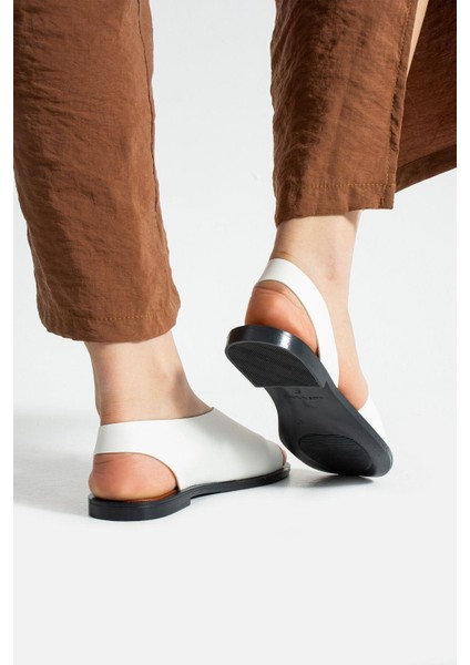 Beyaz Açık Babet Sandalet Yazlık Ayakkabı modelleri