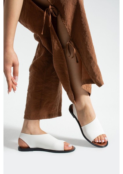 Beyaz Açık Babet Sandalet Yazlık Ayakkabı fırsatları