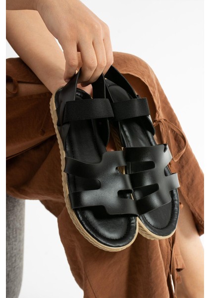 Siyah Biye Kadın Sandalet fırsatları