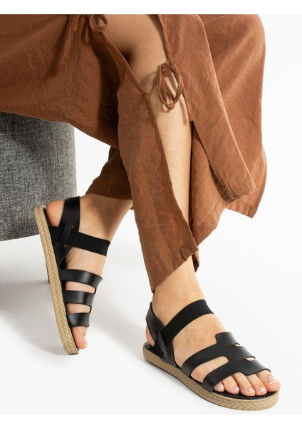 Siyah Biye Kadın Sandalet indirimleri