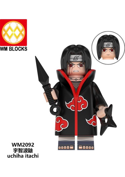 Naruto Yapı Taşları Minifigure Küçük Parçacık Takılabilir Bebek Oyuncak Çantası (Yurt Dışından)