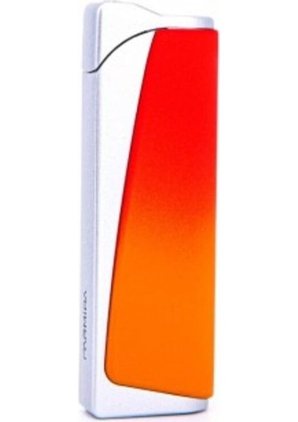 Turuncu-Kırmızı Geçişli Şık Jet Alevli Metal Çakmak - PCM0672