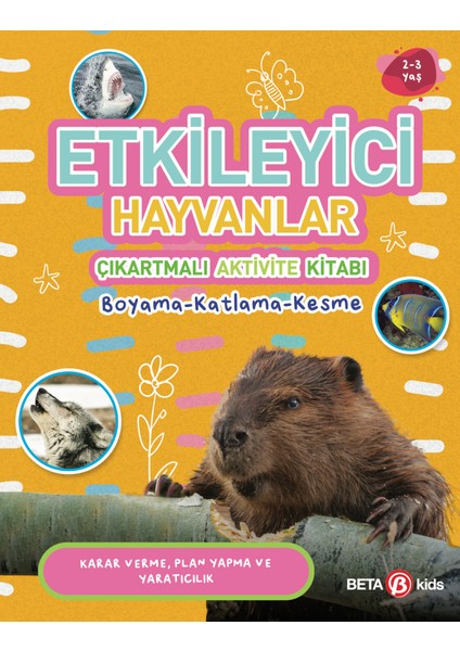 Etkileyici Hayvanlar - Çıkartmalı Aktivite Kitabı