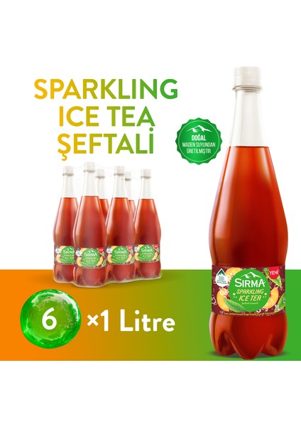 Sparkling Ice Tea Şeftali Lezzeti 6x1 lt fiyatları