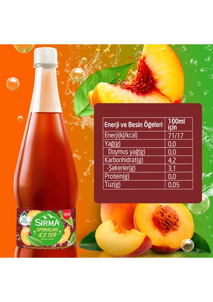Sparkling Ice Tea Şeftali Lezzeti 6x1 lt fırsatları