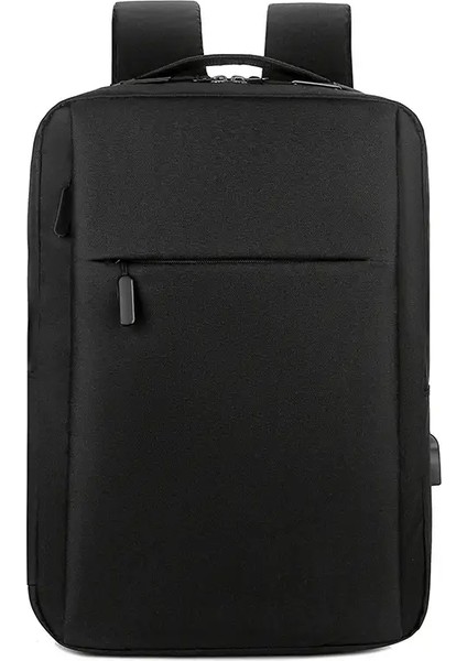 Yeni Sırt Çantası, Işletme Bilgisayar Çantası, Seyahat Çantası, Hafif ve Basit Spor Çantası, Naylon Bez Sırt Çantası: Siyah (Yurt Dışından)