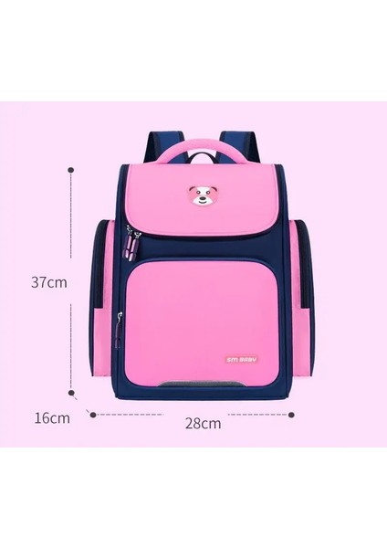 Çocuklar Kitap Çantası Naylon Su Geçirmez Sırplı Kız Öğrenciler Çok Yahudi Büyük Kapasiteli Omuz Çantası Çocuk Teenage Lisesi Okul Çantası Renk: Pink-S (Yurt Dışından)