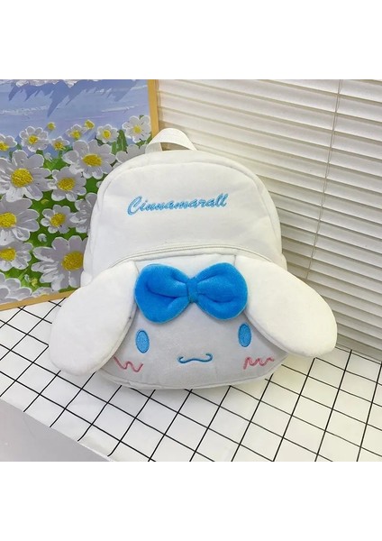Sanrio Hello Kitty Kuromi Cinnamoroll Sevimli Peluş Okul Çantası Büyük Kapasiteli Sırt Çantası Öğrenci Okul Çantası Doğum Günü Hediye Partisi Hediye Renk: B (Yurt Dışından)