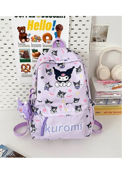 Yeni Cinnamoroll Kuromi My Melody Hello Kitty Anime Sırt Çantası Sevimli Okul Çantaları Karikatür Omuz Çantası Doğum Günü Arkadaş Rengi: Resim Rengi (Yurt Dışından)