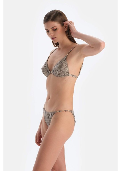 Kahverengi Leopar Düşük Bel Bikini Altı modelleri