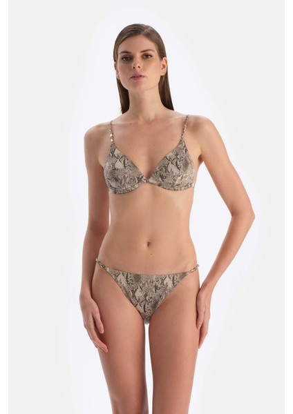 Kahverengi Leopar Düşük Bel Bikini Altı fırsatları