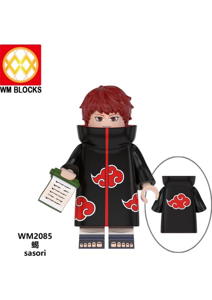 Naruto Yapı Taşları Minifigure Küçük Parçacık Takılabilir Bebek Oyuncak Çantası (Yurt Dışından)