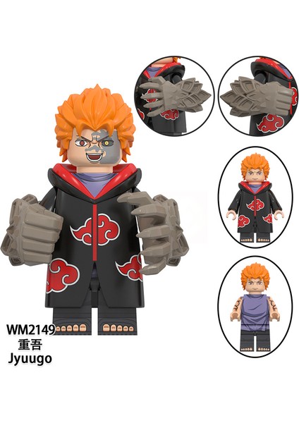Naruto Yapı Taşları Minifigure Küçük Parçacık Takılabilir Bebek Oyuncak Çantası (Yurt Dışından)