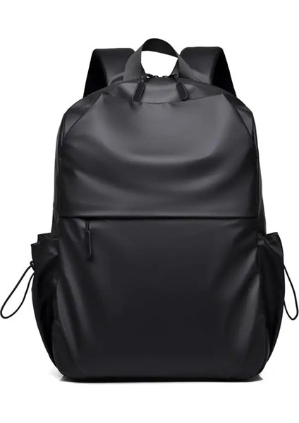 Basit Spor Su Geçirmez Fermuarlı Bilgisayar Sırt Çantası Büyük Kapasiteli Moda Seyahat Banliyö Backpackcolor: Siyah/boyut: 14 Inç (Yurt Dışından)
