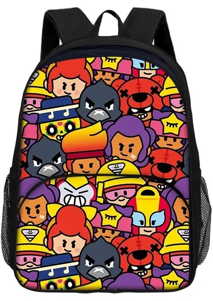 Çocuklar Yeni B-Brawls Sırt Çantaları Erkek ve Kız Öğrenci Doğum Günü Hediyesi Çocuk Okul Çantaları Büyük Kapasite Kampı Dalı Sırp Çekme Renk: Sky Mavisi (Yurt Dışından)