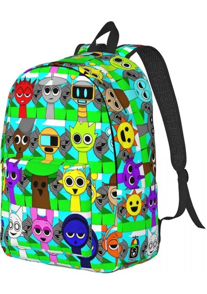 Sprunki Incredibox Wenda Oren Funbot Sırt Çantası Erkek Kadınlar Genç Öğrenci Işletme Dayboyu Beats Oyun Dizüstü Omuz Çantası Dalı Renk: 1 (Yurt Dışından)