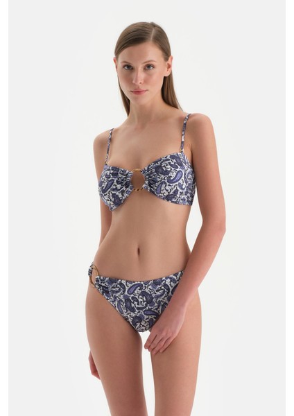 Ekru-Mor Straplez Bikini Üst fırsatları