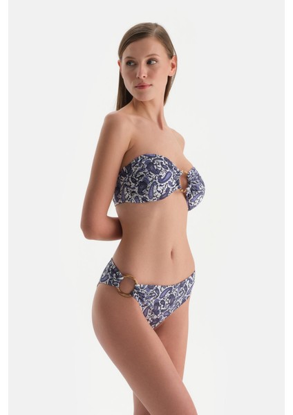 Ekru-Mor Straplez Bikini Üst indirimleri