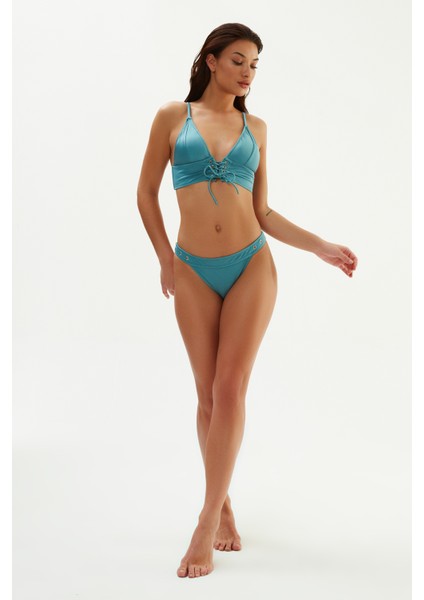 Mint Yeşili 2026ESBK Geniş Üçgen Bikini Tk.