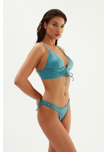 Mint Yeşili 2026ESBK Geniş Üçgen Bikini Tk.