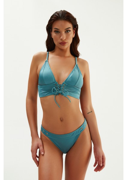 Mint Yeşili 2026ESBK Geniş Üçgen Bikini Tk.