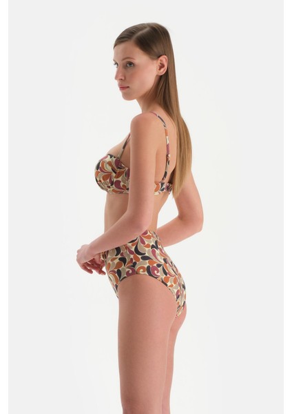 Kahverengi Straplez Kaplı Bikini Üst modelleri