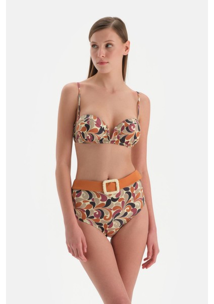 Kahverengi Straplez Kaplı Bikini Üst fırsatları