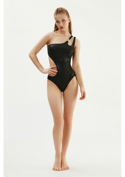 Siyah 2401ESMYK Tek Omuz Mayokini