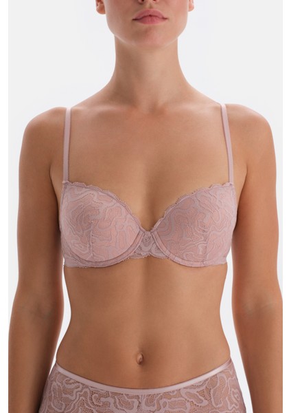 Soft Pembe Soft Dantel Push-Up Sütyen fırsatları