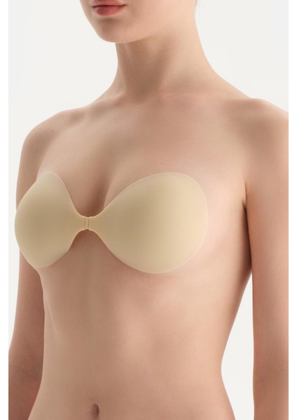 Ten Iz Yapmaz Mat Dokulu Kaplı Silikon Sütyen fiyatları