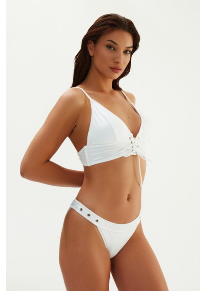 Beyaz 2026ESBK Geniş Üçgen Bikini Tk. fiyatları