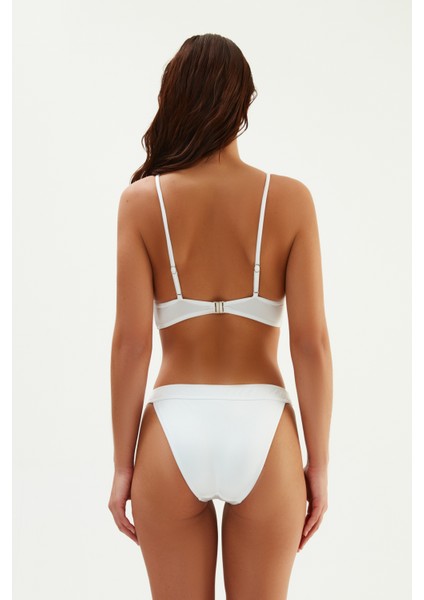 Beyaz 2026ESBK Geniş Üçgen Bikini Tk. indirimleri