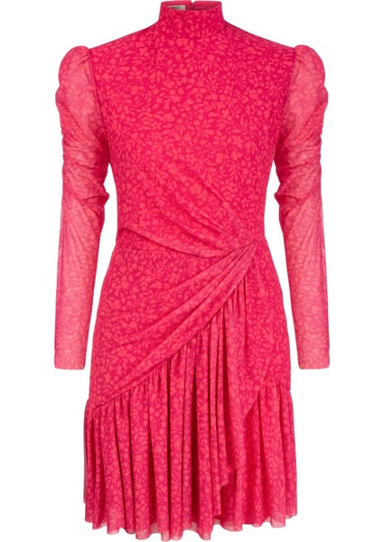 Ramus Dress Fuşya Çiçek
