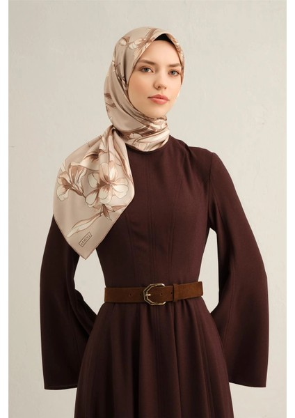 Çiçek Desenli Saf Ipek Sura Eşarp 9304 - 32 fiyatları